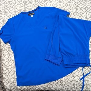 Koi Scrub set, L, Royal Blue